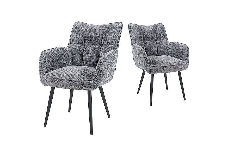 DUBI Möbel Drehstuhl Mika-Enya, Federkernpolsterung, pulverbeschichtet im 2 günstig online kaufen