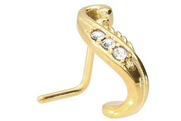 PIERCINGLINE Nasenpiercing Chirurgenstahl Nasenstecker KRISTALLBLATT (Nasen günstig online kaufen