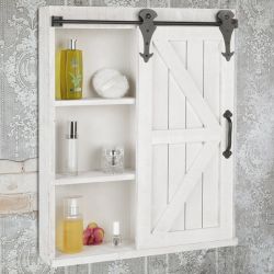 Melko Spiegelschrank Wandregal Spiegelschrank Wandschrank Holz günstig online kaufen