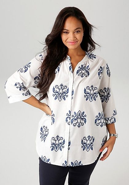 Aniston PLUS Longbluse mit Ornamenten bedruckt - jedes Teil ein Unikat günstig online kaufen