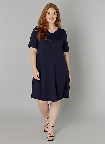 Base Level Curvy Shirtkleid Abernathy Sommerkleid In leicht ausgestellter F günstig online kaufen