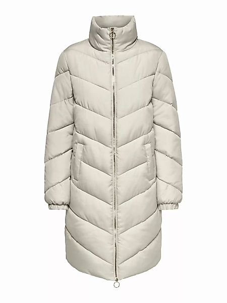 ONLY Lange Puffer- Jacke Damen Beige günstig online kaufen