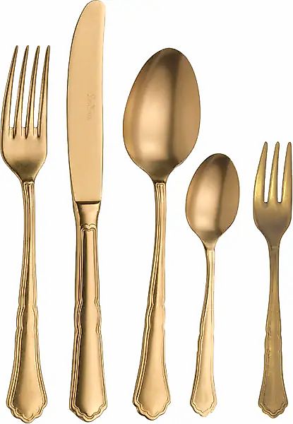 PINTINOX Besteck-Set »Settecento Alchemique Gold« Optik Gold SW PVD Beschic günstig online kaufen