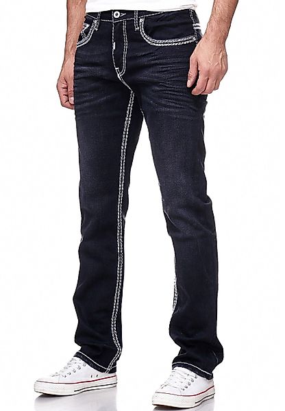 Rusty Neal Straight-Jeans "LEVIN 7", mit trendigen Kontrastnähten günstig online kaufen