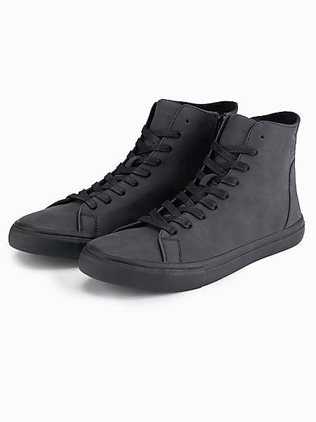 OMBRE Hohe Herren-Sneaker mit matter Struktur günstig online kaufen
