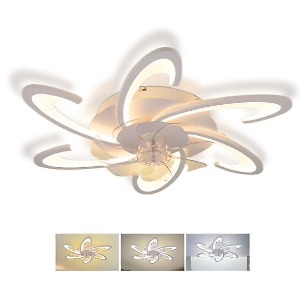 OULENBIYAR Deckenleuchte Leise Deckenventilator mit Beleuchtung, günstig online kaufen