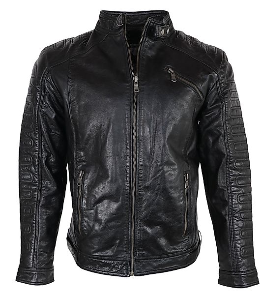 RICANO Lederjacke Erik Bikerapplikationen auf der günstig online kaufen