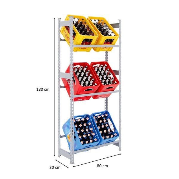 PROREGAL® Standregal Getränkekistenregal BIG CAMEL 180x80x30cm günstig online kaufen