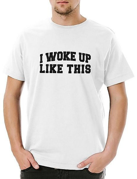 Urban Backwoods Print-Shirt I Woke Up Like This I Herren T-Shirt Ironie Mis günstig online kaufen