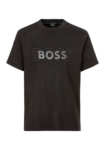 BOSS GREEN T-Shirt Tee DropNeedle mit doppeltem BOSS-Logo günstig online kaufen