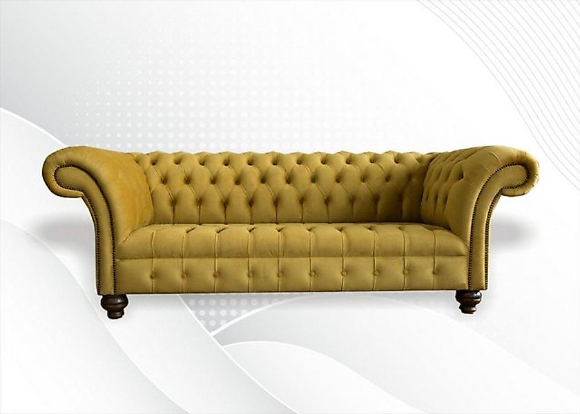 Xlmoebel Sofa Neues Chesterfield-Textilsofa mit 3 Sitzplätzen, Hergestellt günstig online kaufen