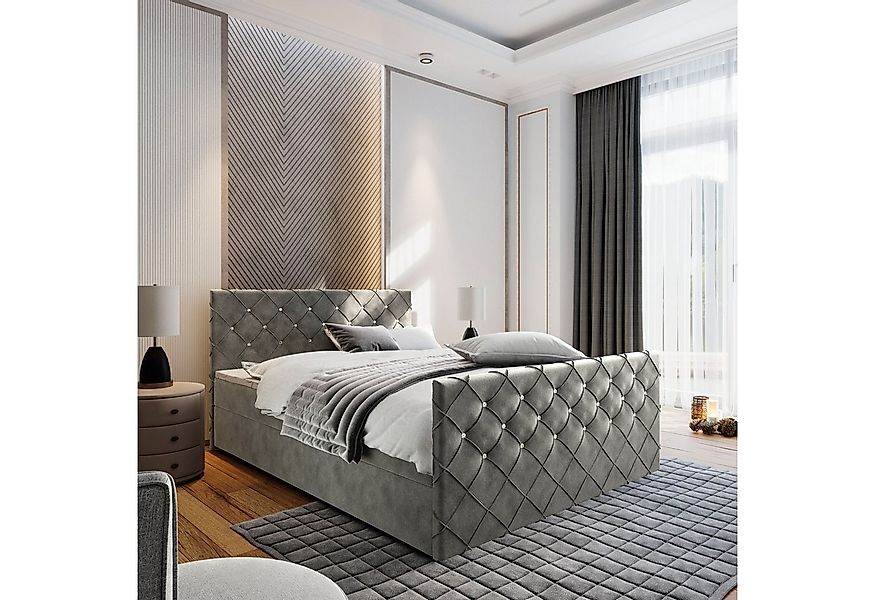 Masseno Boxbett MANDI 160x200 cm mit Bonell Matratze und Topper günstig online kaufen