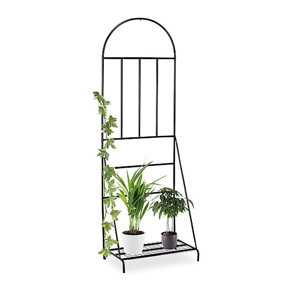 relaxdays Blumenständer Blumenregal mit Rankgitter günstig online kaufen