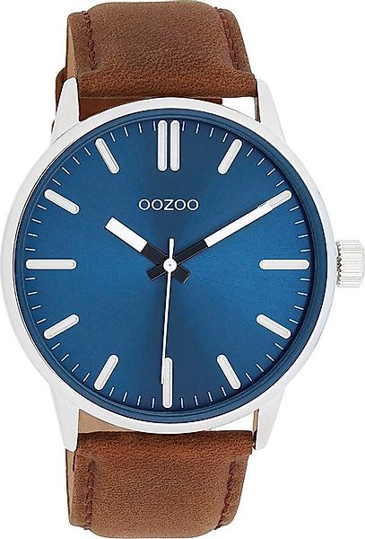 OOZOO Quarzuhr C11400, Armbanduhr, Herrenuhr, Lederarmband, günstig online kaufen