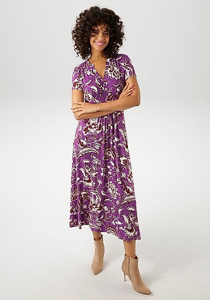 Aniston CASUAL Sommerkleid mit großflächigem Blumendruck günstig online kaufen