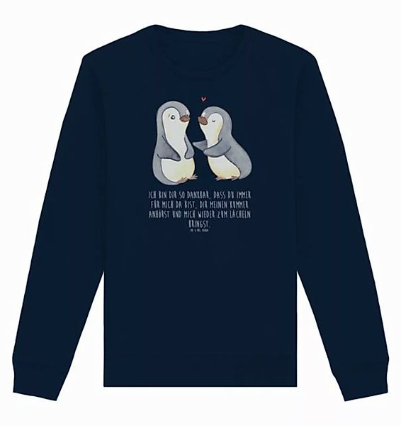 Mr. & Mrs. Panda Longpullover Größe S Pinguine trösten - French Navy - Gesc günstig online kaufen