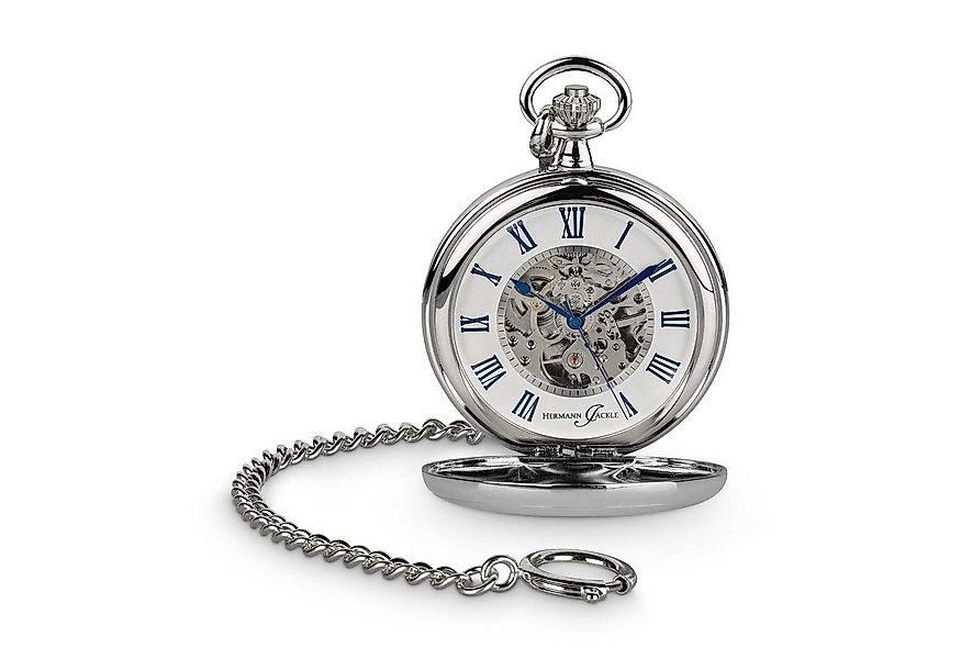 Hermann Jäckle Taschenuhr Ettlingen II Skelett-Design, Handaufzug, Mineralg günstig online kaufen