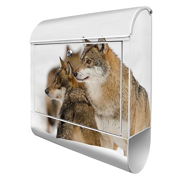 Banjado Design Briefkasten Weiß Pulverbeschichtet 39x47x14cm 2 Schlüssel Mi günstig online kaufen