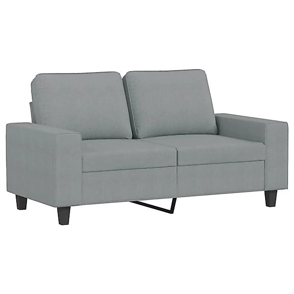 vidaXL 2-Sitzer-Sofa Hellgrau 120 cm Stoff 359383 günstig online kaufen