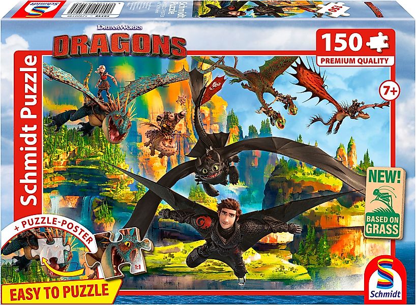 Schmidt Spiele Puzzle Dragons, Fliegende Drachen, günstig online kaufen