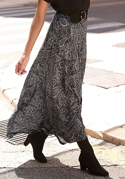 LASCANA Maxirock mit Allover-Print günstig online kaufen