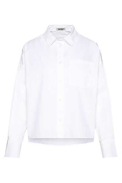 SENSES.THE LABEL Langarmbluse mit Seitenschlitze günstig online kaufen