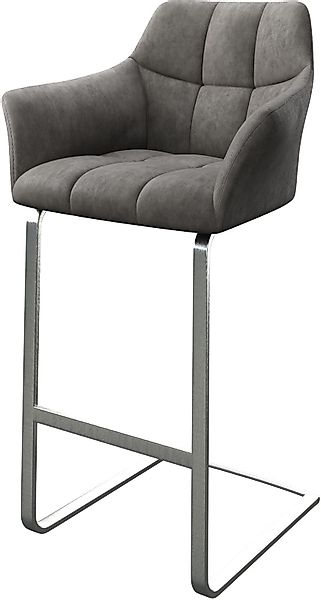 DELIFE Barhocker Yulo-Flex, Freischwinger flach Edelstahl günstig online kaufen