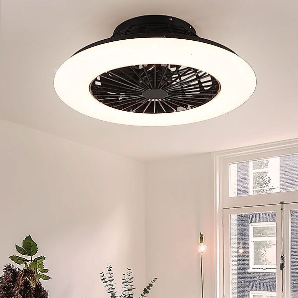 Reality Leuchten Deckenventilator, LED Deckenventilator Wohnzimmerleuchte günstig online kaufen