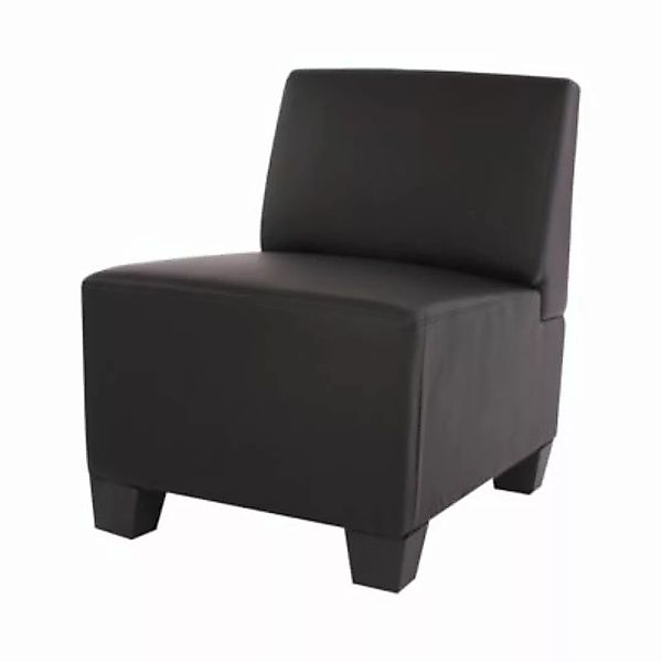 HWC Mendler Modulare Garnitur, Sessel ohne Armlehnen schwarz günstig online kaufen