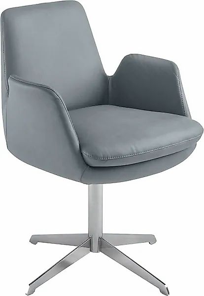K+W Komfort & Wohnen Drehstuhl »Cube«, Leder CLOUD, Rückholfunktion, Unterg günstig online kaufen