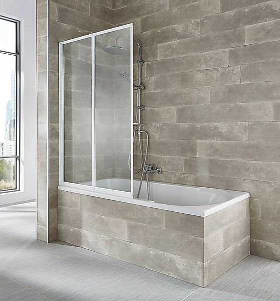 welltime Badewannenaufsatz Nassau, Einscheibensicherheitsglas, (2 tlg), Kom günstig online kaufen