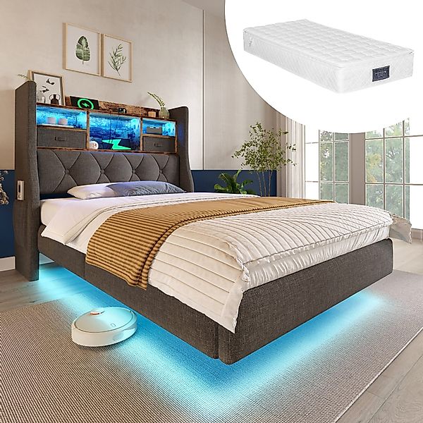 STILVORA Polsterbett 90x200 mit Matratze,Jugendbett Bettgestell günstig online kaufen