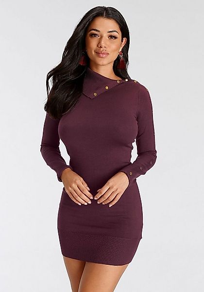 Melrose Strickkleid femininer Schnitt mit Ziernieten, aus Viskosemischung günstig online kaufen
