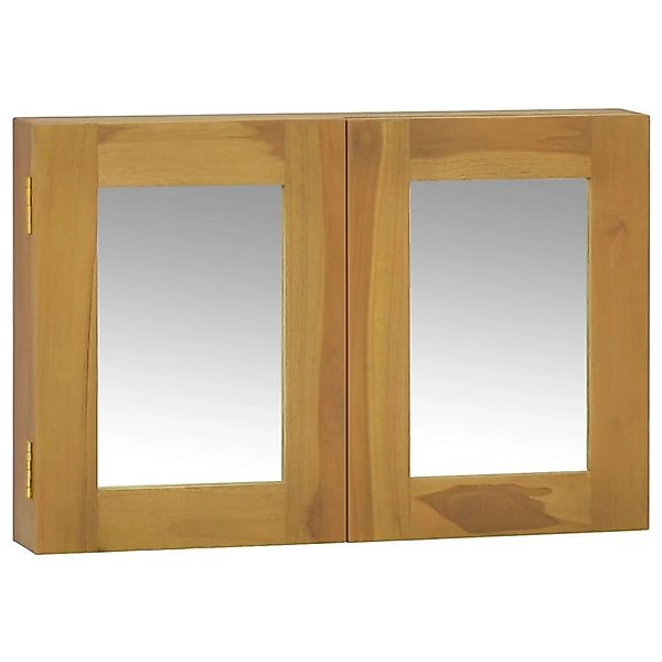 vidaXL Spiegelschrank 60x10x40 cm Massivholz Teak günstig online kaufen