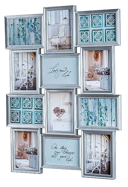 Levandeo® Bilderrahmen Collage, Bilderrahmen 54x72cm 12 günstig online kaufen