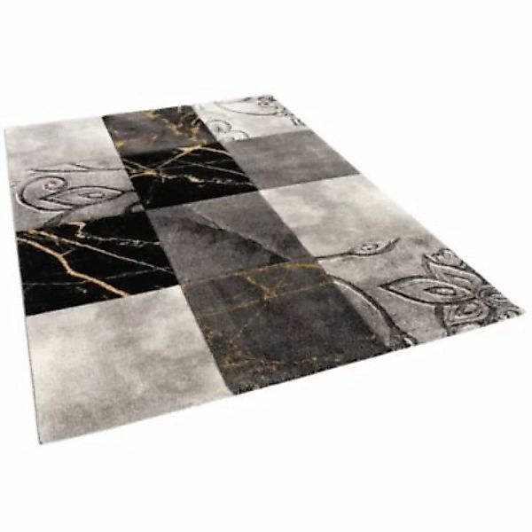 Pergamon Designer Teppich Maui Karo Barock Teppiche schwarz Gr. 80 x 150 günstig online kaufen