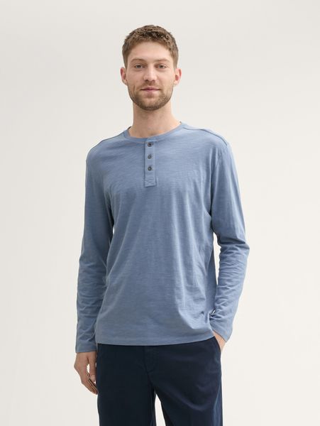 TOM TAILOR Langarmshirt T-Shirt Henley Langarmshirt günstig online kaufen