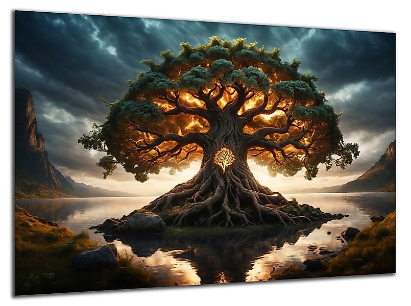 DARO Design Leinwandbild Modern Abstrakt Wandbilder XXL Wandbild Wand Deko günstig online kaufen