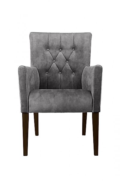 Home affaire Armlehnstuhl "Cortega Esszimmerstuhl mit Knopfheftung" () 1 St günstig online kaufen