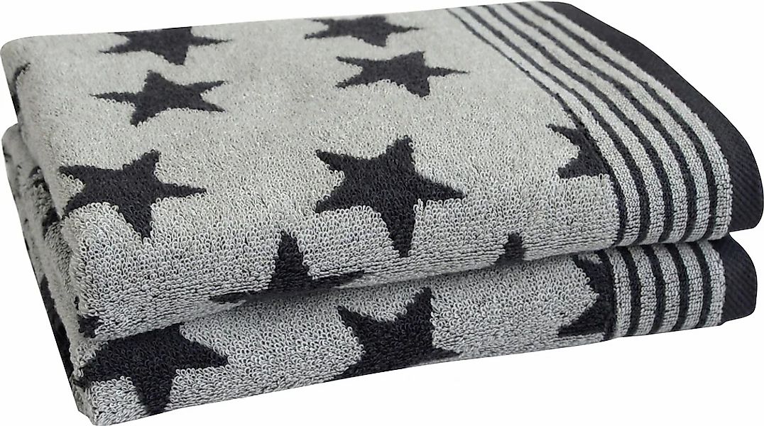 Dyckhoff Handtücher "Stars" mit Sternen und Bordüre günstig online kaufen