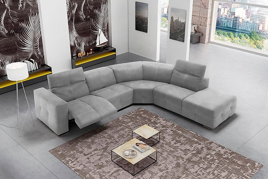 Egoitaliano Ecksofa »Sauvanne«, wahlweise mit elektrischer Relaxfunktion, K günstig online kaufen