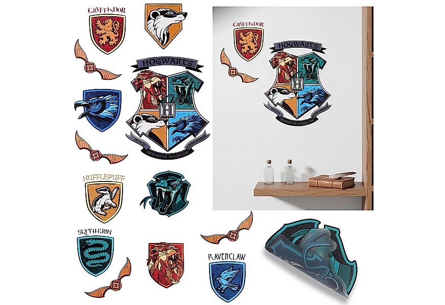 Sarcia.eu Wandsticker Harry Potter Hogwarts Häuser Wandaufkleber, Wandstick günstig online kaufen
