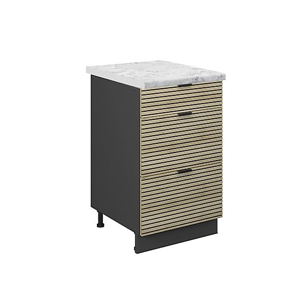 Vicco Unterschrank Fame-Line, Eiche Paneel/Goldkraft Eiche, günstig online kaufen