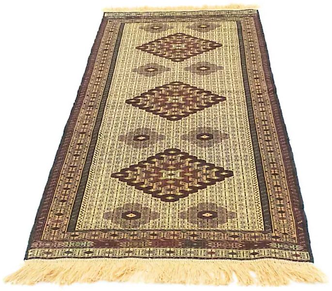 morgenland Wollteppich »Kelim Afghan Teppich handgewebt blau«, rechteckig, günstig online kaufen