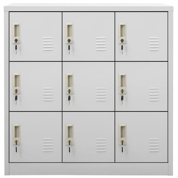 vidaXL Fächerschrank Schließfachschränke 5 Stk. Hellgrau günstig online kaufen