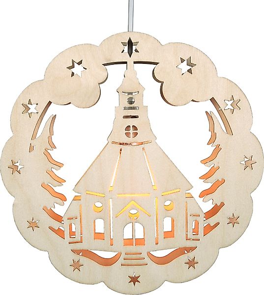 SAICO Original LED Fensterbild "Glocke, inkl. LED-Leuchtmittel, warmweiß" E günstig online kaufen