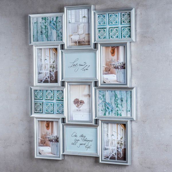 Levandeo® Bilderrahmen Collage, Bilderrahmen 54x72cm 12 günstig online kaufen