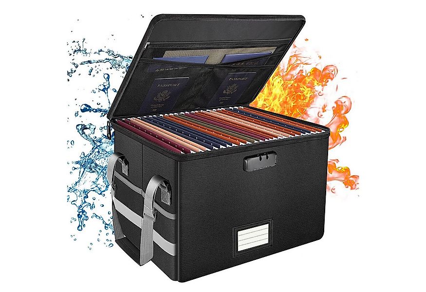 SURFOU Dokumententasche Feuerfeste Dokumentenbox mit Zahlenschloss – OHNE O günstig online kaufen
