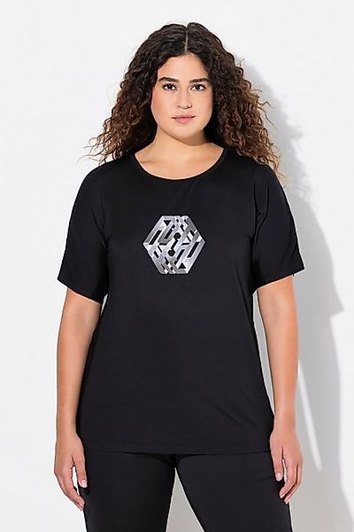 Ulla Popken T-Shirt Funktionsshirt schnelltrocknend Halbarm recycelt günstig online kaufen