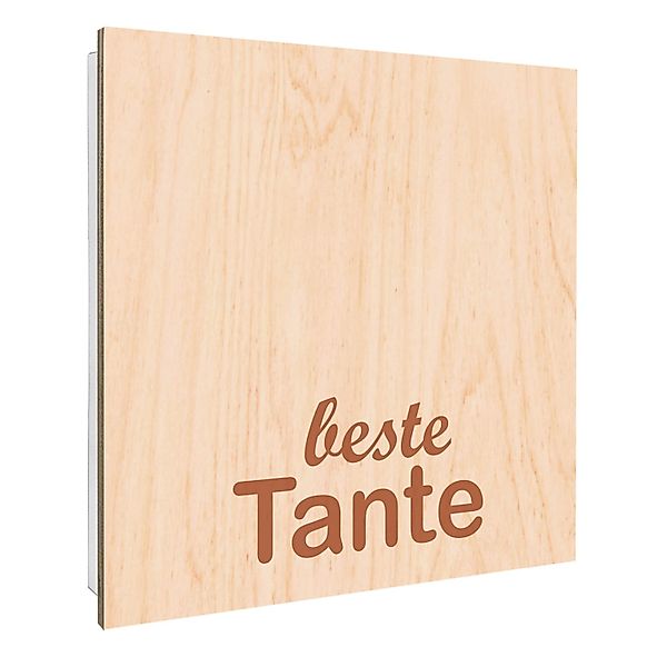 Banjado Schlüsselkasten mit Holzfront 30x30cm Weiß Scharnier Links 50 Haken günstig online kaufen